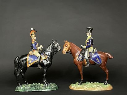 MANUFACTURE DE DRESDE.
Deux cavaliers en...