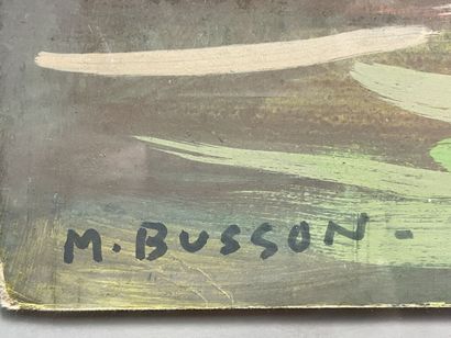 Marcel BUSSON (1913-2015).
Vue d'une ville...