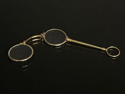 Paire de lorgnons en or, 750°/00.
33.53 g...