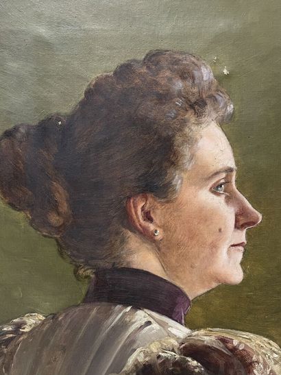 H. BOULIAN ( fin XIX°)
Portrait de femme...