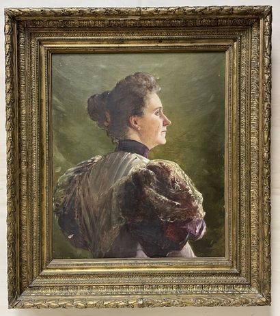 H. BOULIAN ( fin XIX°)
Portrait de femme...