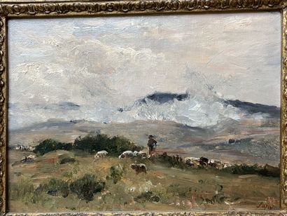 Louis Aimé JAPY (1840-1916) 
Berger mouton...