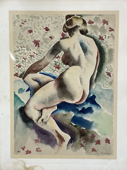Paul Elie GERNEZ (1888-1948)
Nu de dos.
Aquarelle...