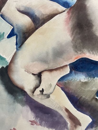 Paul Elie GERNEZ (1888-1948)
Nu de dos.
Aquarelle...