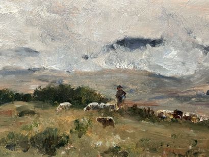 Louis Aimé JAPY (1840-1916) 
Berger mouton...