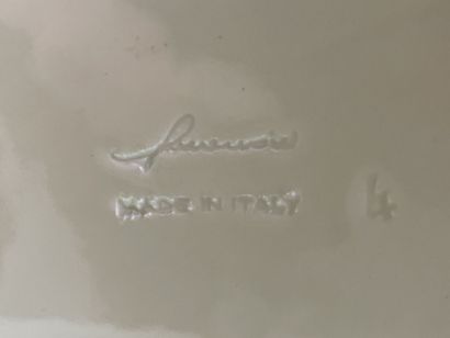Grande potiche en céramique italienne XX°...