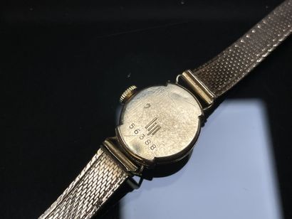 LIP Montre bracelet de dame en or. 750°/00.
Cadran:...
