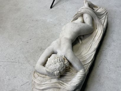 HERMAPHRODITE ENDORMI
Sculpture en marbre...