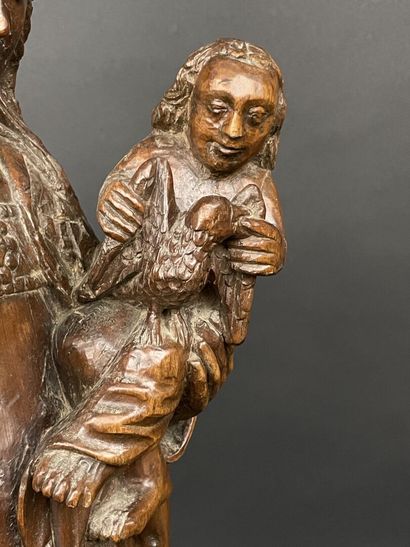 Vierge en chêne sculpté.
XVII°
H: 71 cm
...