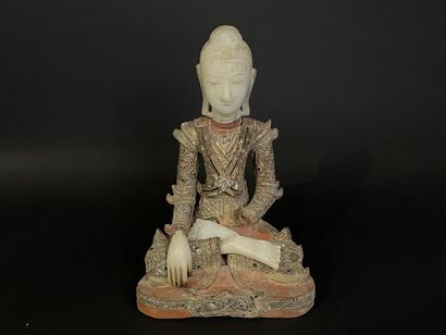 Bouddha Sakyamuni
Bouddha en albâtre, bois...