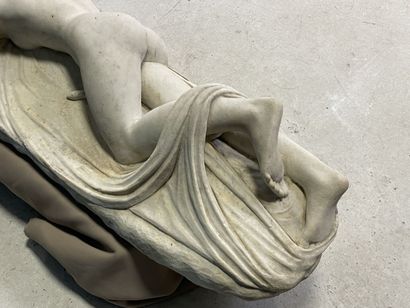HERMAPHRODITE ENDORMI
Sculpture en marbre...