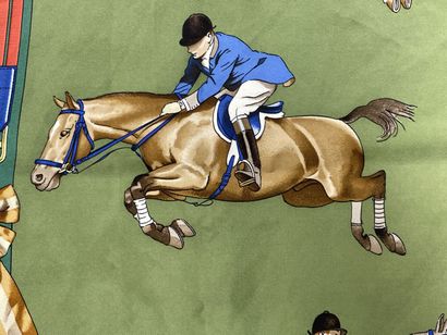 Hermès Paris: 
Carré en soie, Jumping, saut...