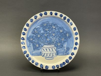 André BRASILIER (né en 1929). 
Bouquet de...