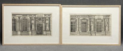 Jean MAROT (1619-1679)
Two framed engravings...