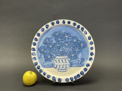 André BRASILIER (né en 1929). 
Bouquet de...