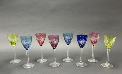 SAINT LOUIS modèle Chantilly
Huit verres...