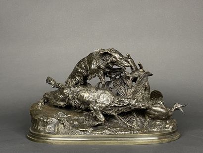 Pierre-Jules MÈNE (1810-1879) 
Duck hunting
Proof...