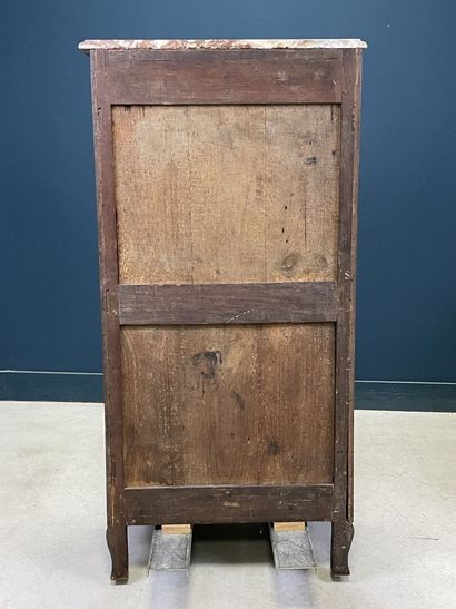 Semainier in walnut and satinwood, opening...