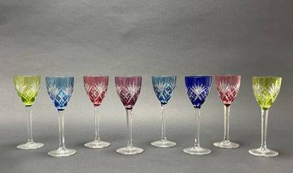 SAINT LOUIS modèle Chantilly
Huit verres...