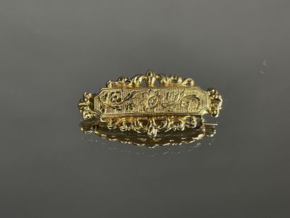 Broche en or 
750°/00.
L: 3,5 cm.
Poids:...