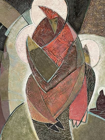 Ecole Russe XX°
Composition abstraite
Grande...