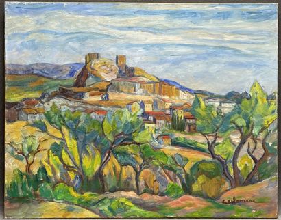 Camille DELAMARRE (XX°)
Village provençal.
huile...