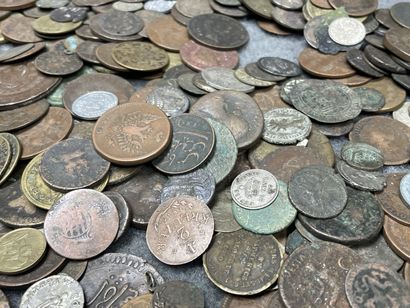 Fort lot de pièces de monnaies française...
