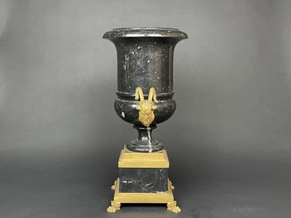 Neoclassical gilt bronze and marble Medici...
