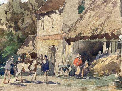 William THORNLEY (1857 -1935). 
Country scene....