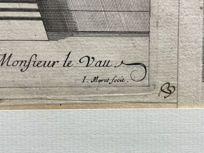 Jean MAROT (1619-1679)
Two framed engravings...