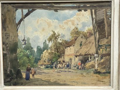 William THORNLEY (1857 -1935). 
Country scene....