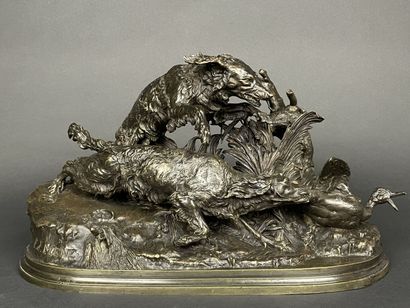 Pierre-Jules MÈNE (1810-1879) 
Duck hunting
Proof...