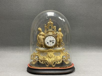 Pendule régule sous globe
Manque balancier....