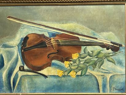 PIerre BONNAUD ( XX°)
Nature Morte au violon...