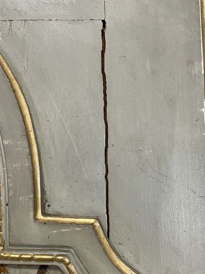 Trumeau de boiserie laqué avec huile sur...