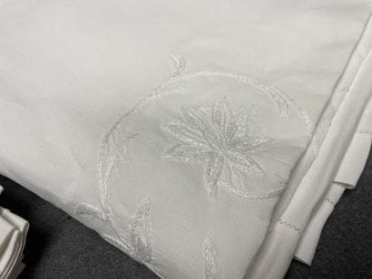 Deux grandes parures de tables en coton
-...