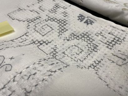 Ensemble de trois nappes
- damassé 220 x...