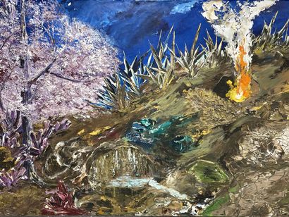 Héléna BOSCHI (XX)
Trésors de la terre. 
huile...