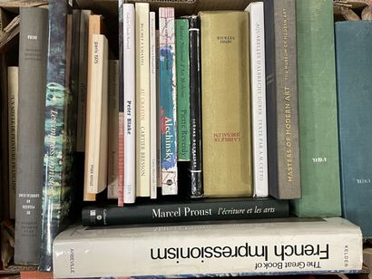 Quatre cartons de livres d'art.