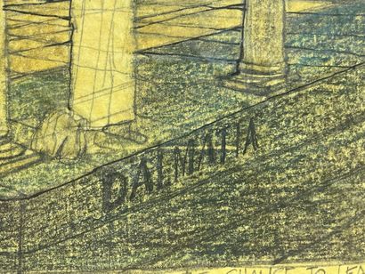 Perspective moderne de cloitre.
Dessin
22...