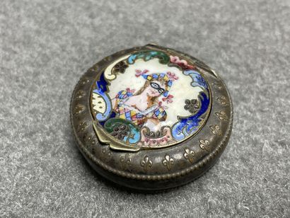 Petit lot: minaudière en laiton, vide poche...