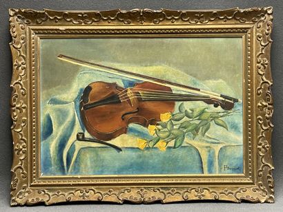 PIerre BONNAUD ( XX°)
Nature Morte au violon...