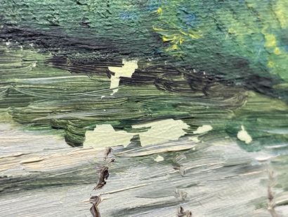 Friati. 
Voiliers. 
huile sur toile, signée...
