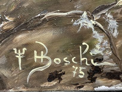 Héléna BOSCHI (XX)
Trésors de la terre. 
huile...