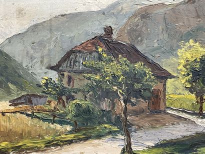 Ecole de savoie début XX°
Chalet en montagne....