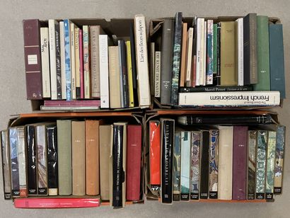 Quatre cartons de livres d'art.