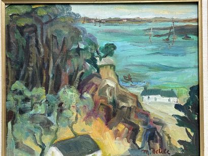 Marion DELILE (XXe siècle). 
Paysage de bord...