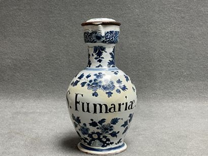 Pichet en faïence de Delft XIX° marqué S....
