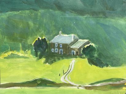 Alexandre OBOLENSKY (1952-2018). 
Paysage...