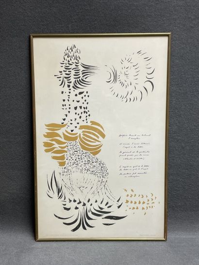Texte de Ghérasim Luca illusté par Jacques...